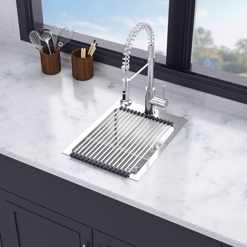 Drop-in Single Bowl Stainless Steel Kitchen Sink