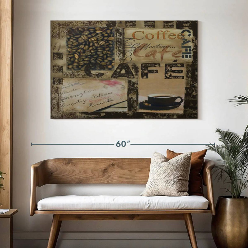 Yarlin Cafe Collage, 32" H x 48" W