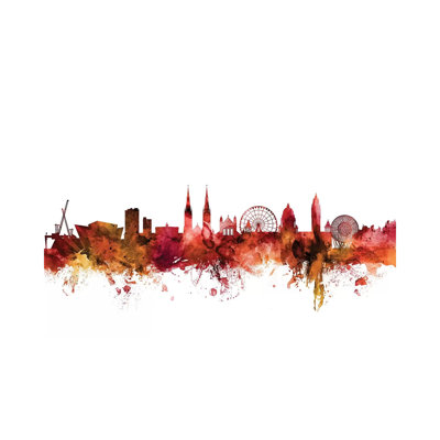 Belfast, Northern Ireland Skyline by Michael Tompsett - Wrapped Canvas Gallery-Wrapped Canvas Giclée