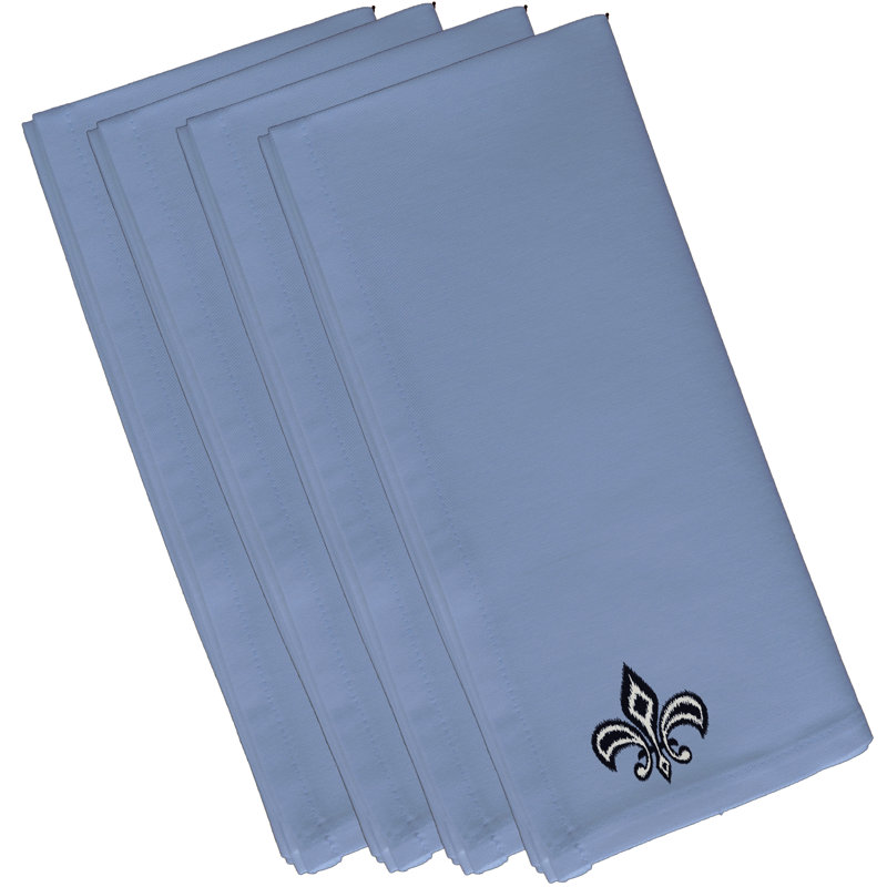 Ensemble de serviettes 4 pièces Bettrys, L 18 po x L 18 po, Bleu