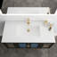 Ensemble de meuble-lavabo simple mural 48 po avec surface solide Swaneus