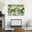 Jasmine blanche, fleurs, art abstrait contemporain rustique, plante florale-1254901623