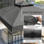 x 10 pi auvent de remplacement pour pavillon de jardin à deux niveaux, UPF30 +, gris foncé-122511827