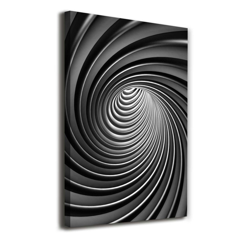 Swirl Abstraction - Wrapped Canvas Print