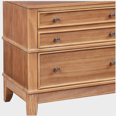 Hazel 3-Drawer Hazel 3-Drawer Side Table for Living Room, Hallway, Entryway, Set of Two (Old SKU:BS315640AAD)