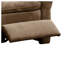 Fauteuil inclinable électrique moderne avec port USB et support lombaire, fauteuil inclinable électrique brun pour le salon