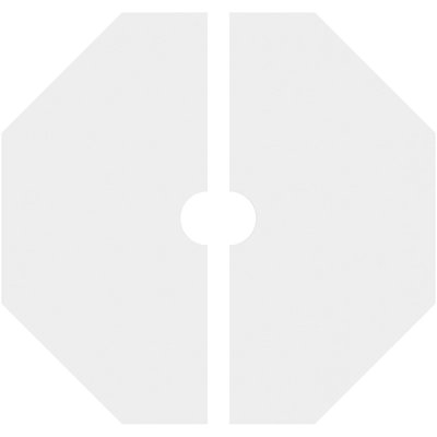 Médaillon de plafond contemporain en PVC de qualité architecturale 34 po x P 2 po x P 13 1/2 po x P 1 po
