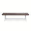 Bancs d'extérieur en bois d'acacia résistant aux intempéries, ensemble de 2, design industriel moderne pour patio et jardin-980922106