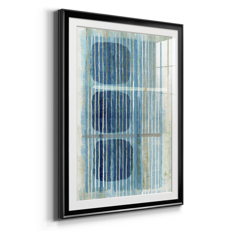Bleu bleu horizon II - reproduction de cadre photo, Noir, H 42,5 po x l 30,5 po