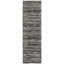 Tapis gris anthracite et gris tissé à la machine
