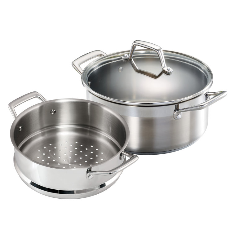 Tramontina 5 qt. Stainless Steel Steamer Pot with Lid & Reviews