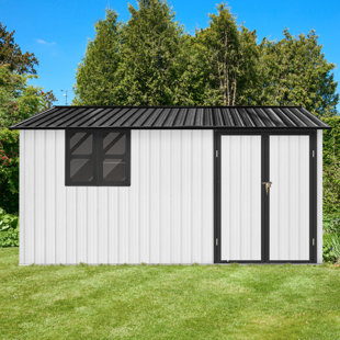 Remises en métal durables, grand rangement, conception moderne pour le jardin