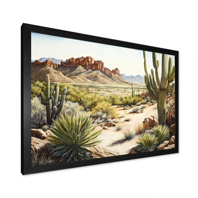 Arizona Desert V - cadre flottant, impression sur toile