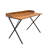 ndustrial Wood Metal Writing Desk with Back Guardrail, X Frame Computer Desk