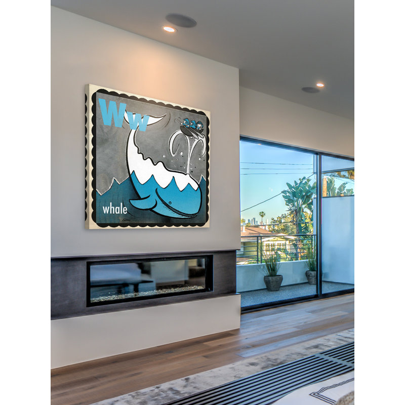 «Whale», reproduction sur toile tendue, H 40 po x l 40 po x P 1,5 po