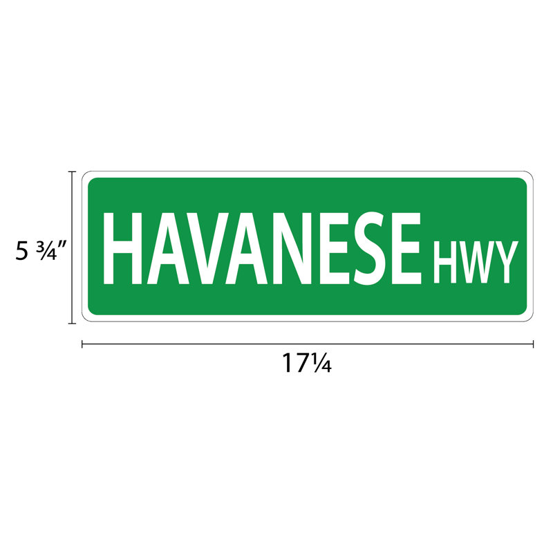 Plaque de rue suspendue havanais