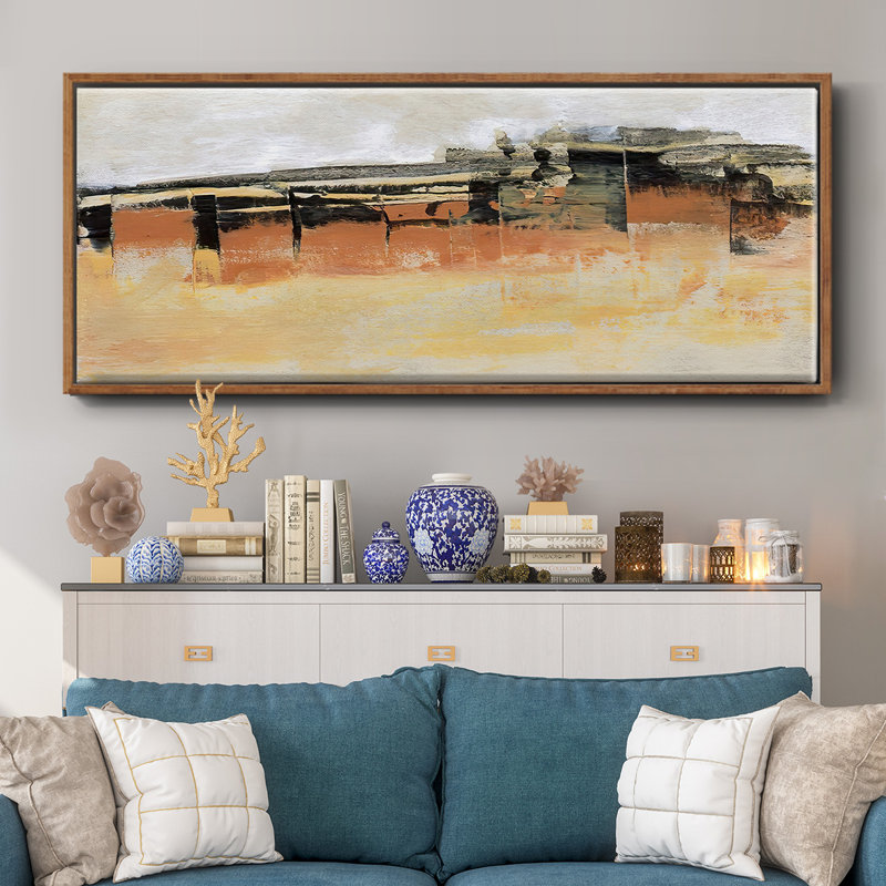 Bridges Ochre II - Framed Canvas