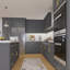 Armoire murale de style Shaker gris prêt à assembler 24 po x 12 po x H 30 po Homeibro Cozy Design-814792614-814792613