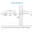 Wall‑Mounted 2‑Handle Bathroom Faucet with Premium Brass Construction– Modern Splash‑Free Design-70701385