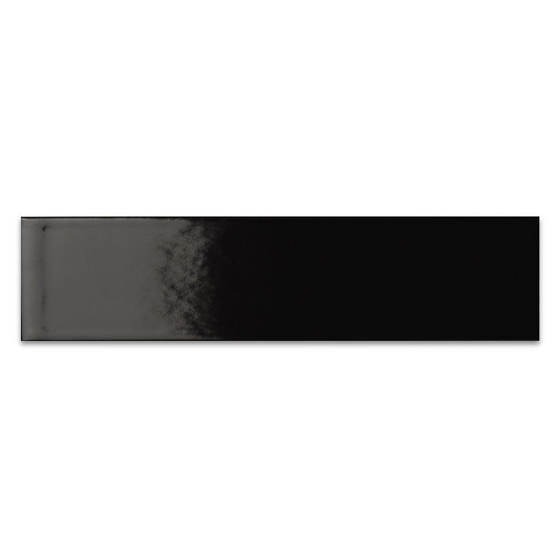 Wall Basics 2 in. x 10 in. Ceramic Wall Tile (4.84 Sq. Ft. / Case), Nero Gloss