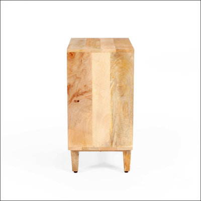 Natural Wood Nightstand