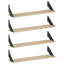 4 -Piece Steel Floating Shelf