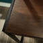 Bureau avec rehausse, finition brune