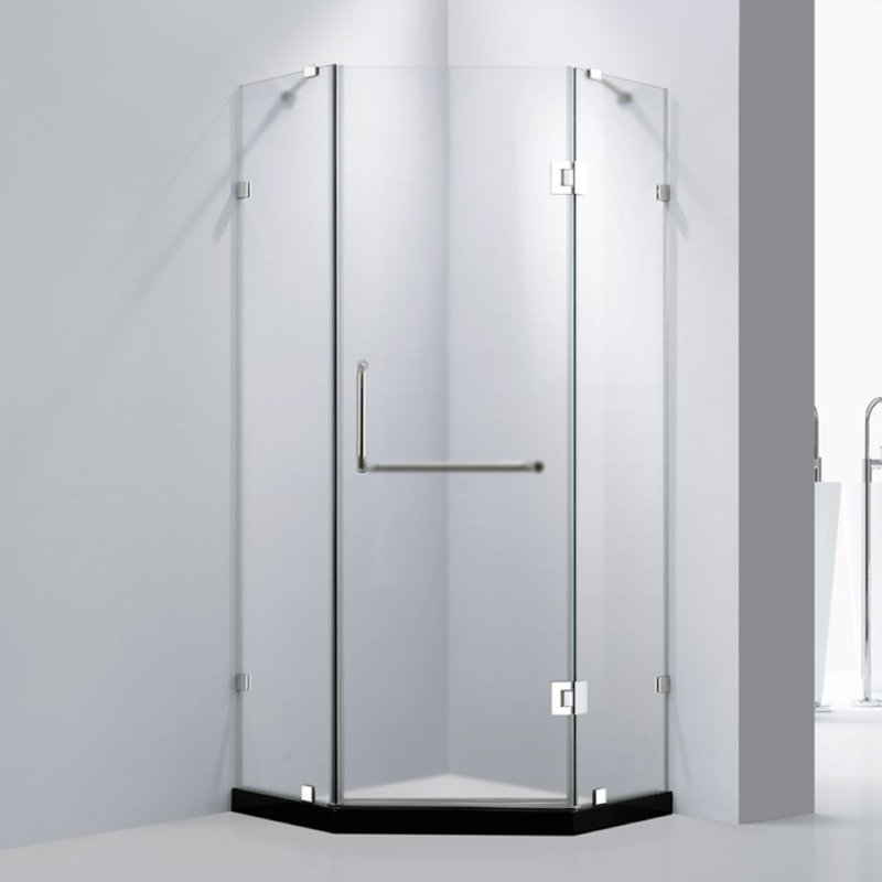 Lève-personne 36 po X P 79 po H Porte de douche coulissante sans cadre avec poignée H