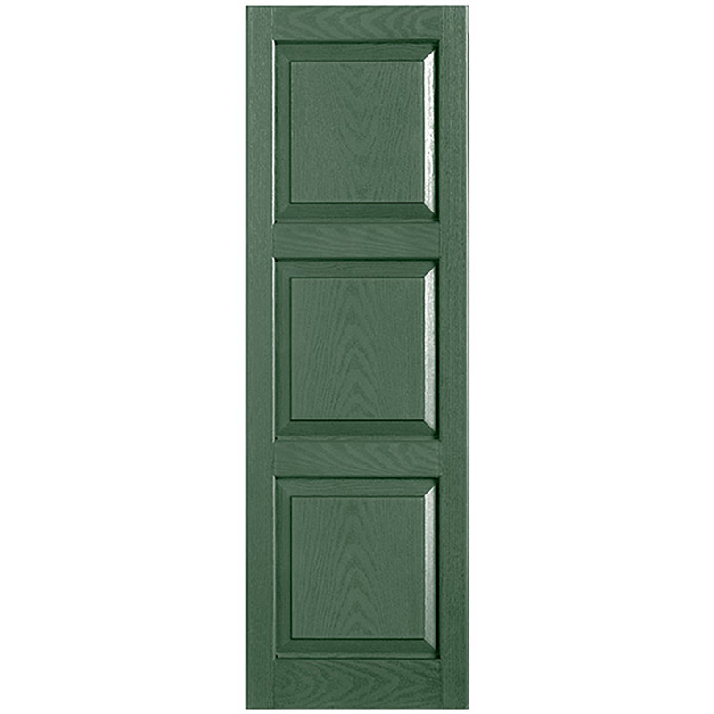 Paire de volets sur mesure en vinyle, Vert, 15 po, 75 po