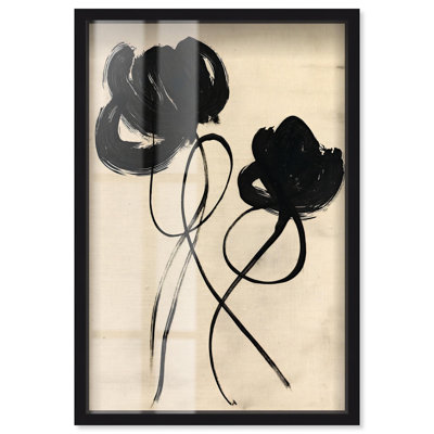 «Florals in the Minimal II», impression murale en forme de boîte-cadre par Art Remedy