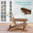 Glider Adirondack Chair with 3-Position Adjustable Backrest, Smooth Motion Chair for Patio, Wood-Like HDPE Outdoor Seating for Patio, Pool, and Yard-1491728890