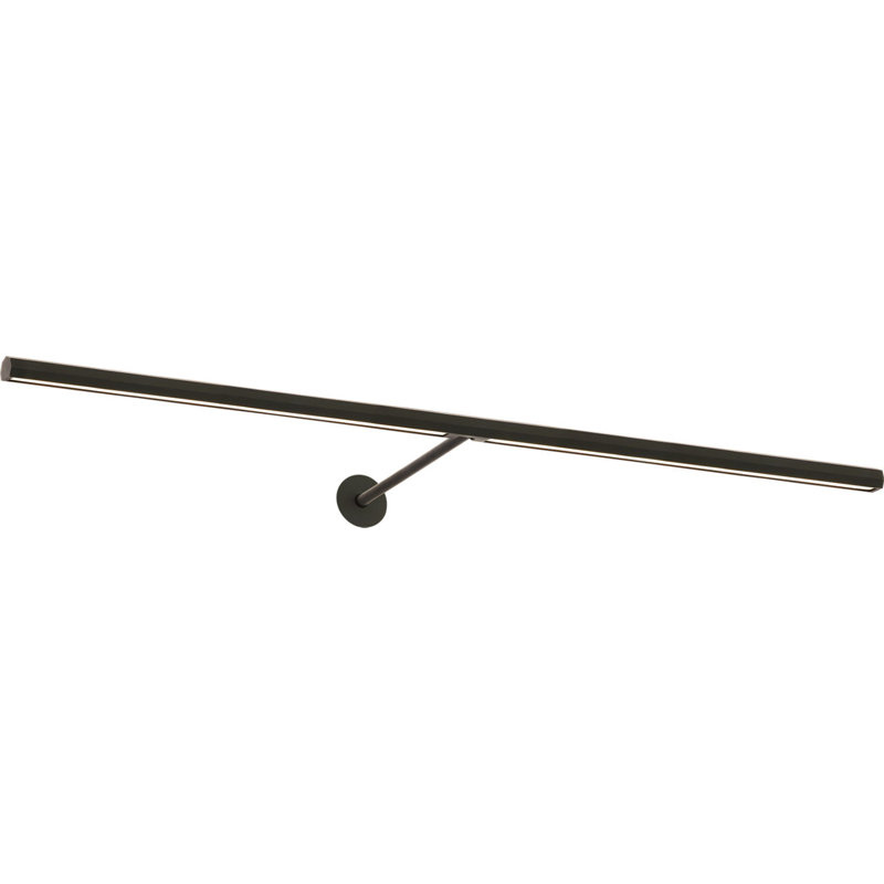 Plural Faceted Picture Light, Bronze, 0.7" H x 30" W x 8.9" D, 20.8