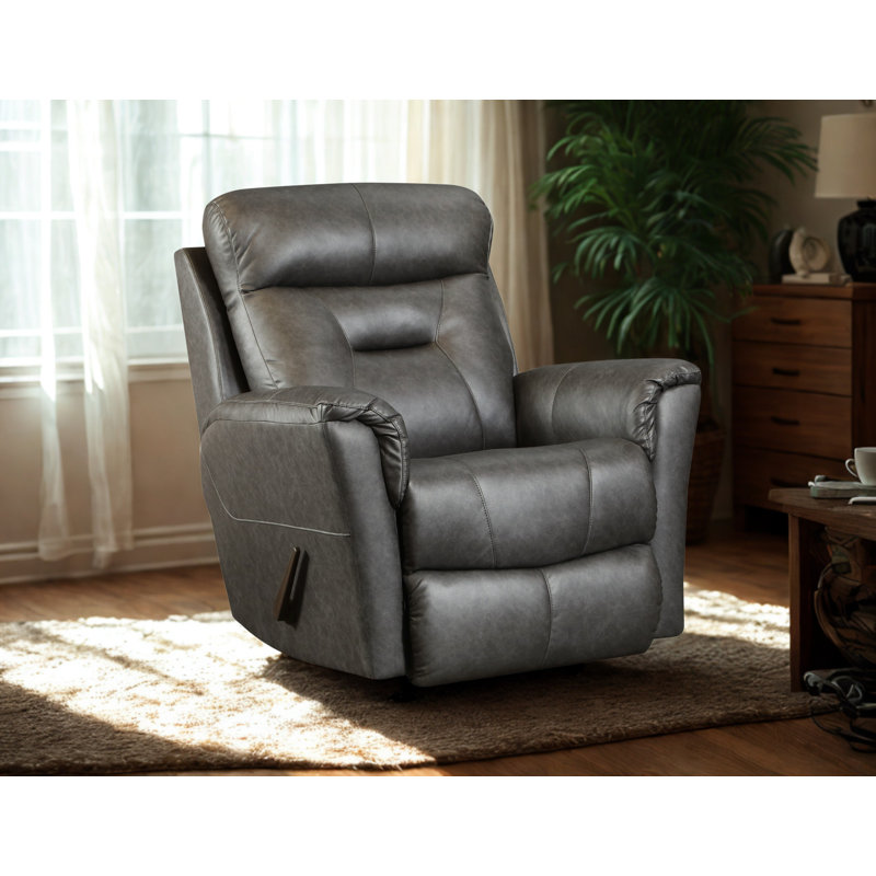 True Grit Rocker Recliner, Dark Gray