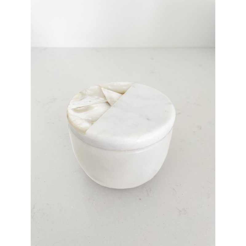 Pot de bougie en nacre
