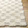 Molly Checkered Machine Woven Polypropylene Area Rug in Cream/Light Beige