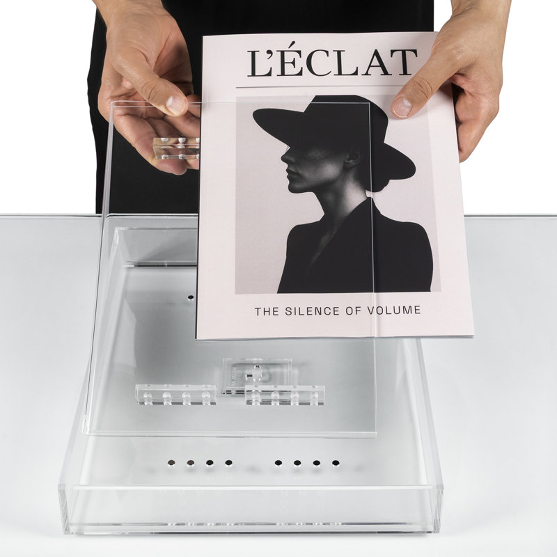 Magazine Float Frame for 8.5x11 Booklets, Clear