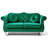 Clouser 67'' Velvet Round Arms CAL117 Compliant Loveseat-97745043