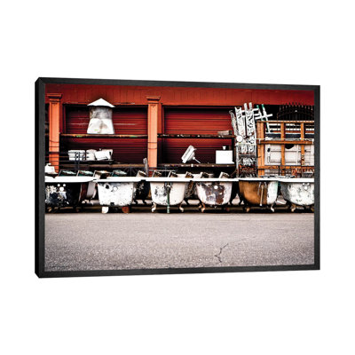 Vintage Clawfoot Bathtubs - Print on Canvas