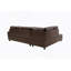Ensemble de canapé modulaire, canapé en similicuir avec repose-pieds et rangement libre-125983199