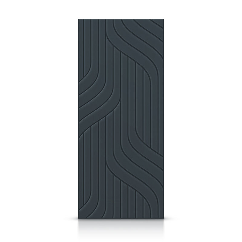 Porte standard à panneaux en bois, Gris anthracite, 30 po x 80 po