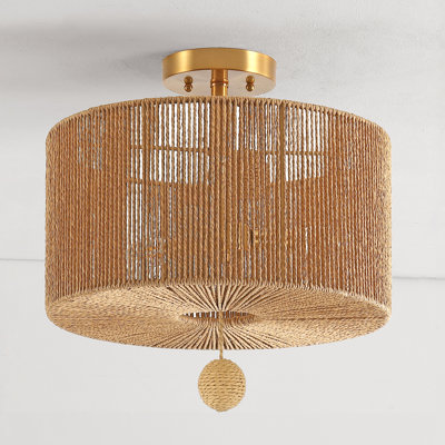 Patrici Paper Semi Flush Mount