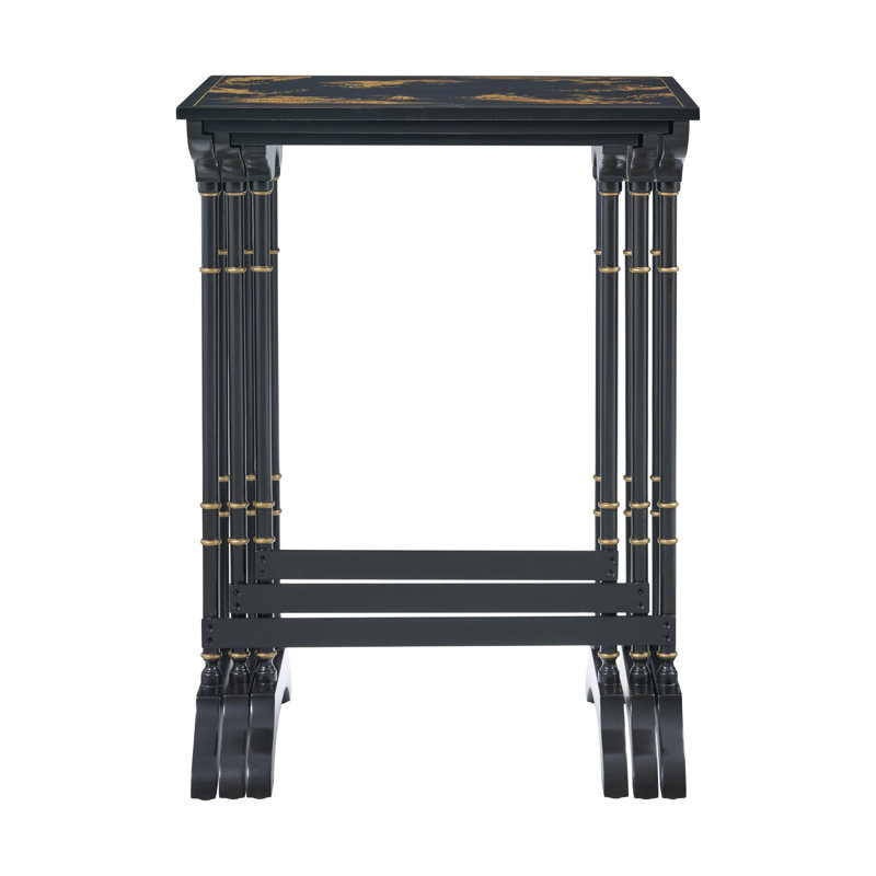 Brushwork Solid Wood Nesting End Table