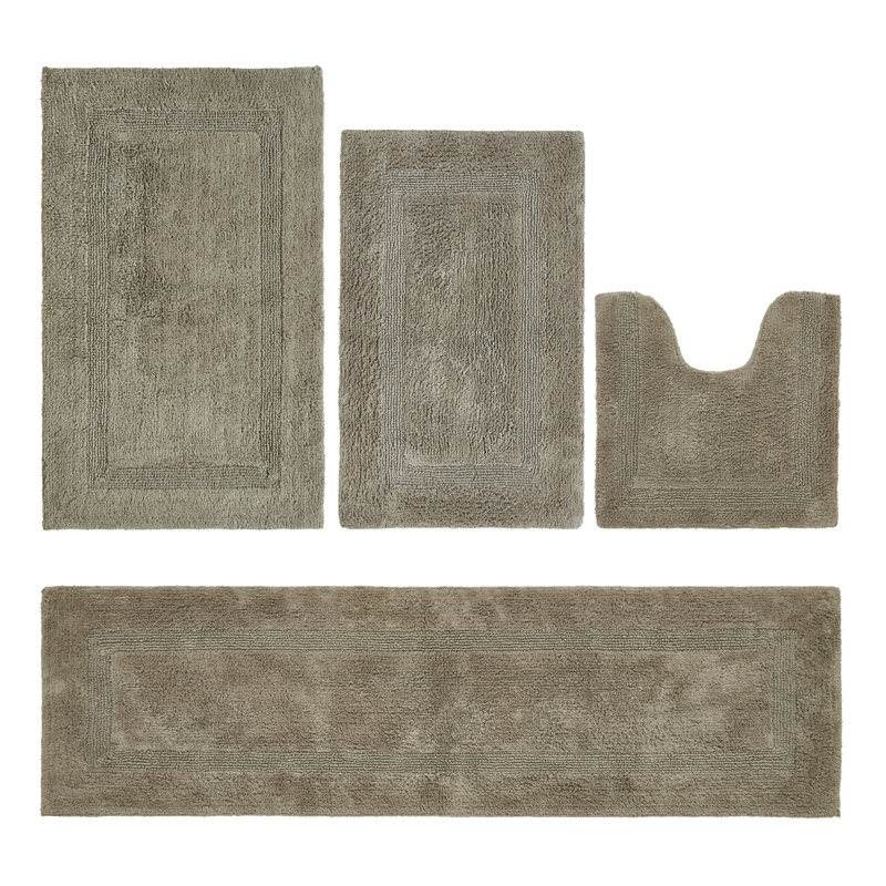 Ensemble de tapis pour salle de bain 100% coton 2370 g / m² Lux Premium, Beige