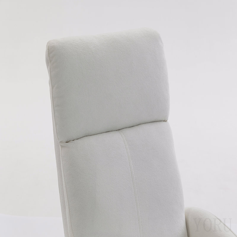 Fauteuil court en peluche, White