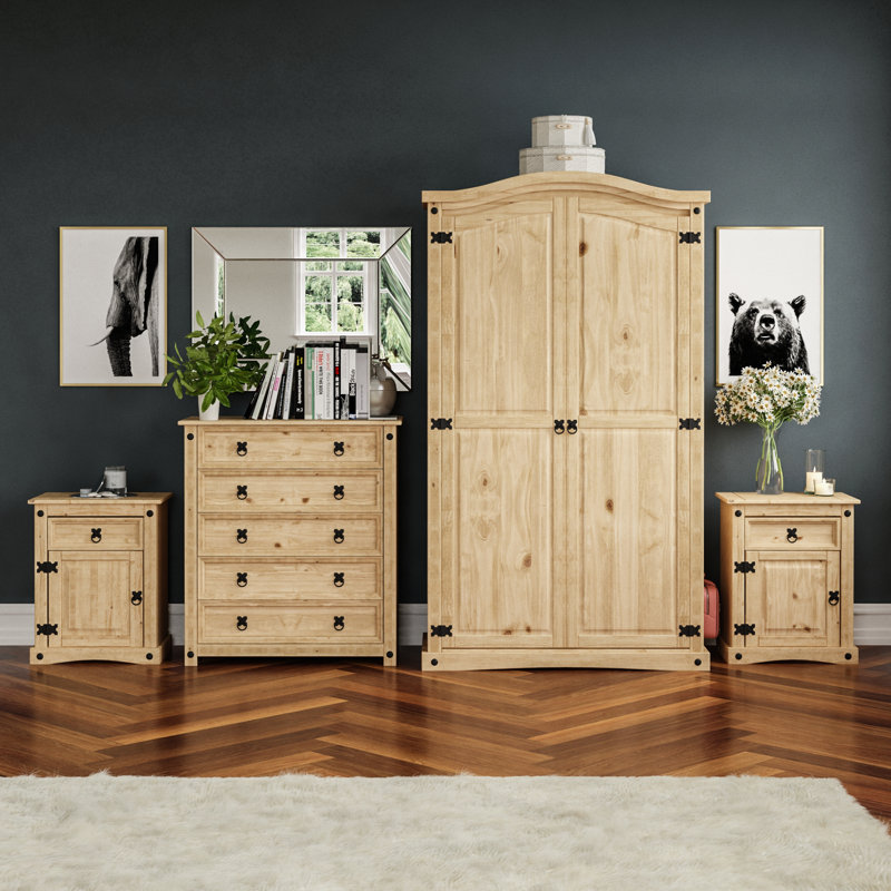 Harold Solid Wood Piece Bedroom Set