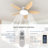 Damekia 42" 5 - Blade Dimmable LED Reversible Ceiling Fan With Light And Remote Control-478177353