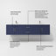 Meuble-lavabo double 80 po Geneva, lavabos carrés et sans miroir-1992183038-1943206779