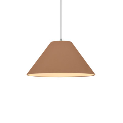 Radiance - Avola 1-Light Pendant - Matte White with Champagne Gold internal - Matte Black - 11"W x 5.5"H - Replaceable Bulb - White Cord