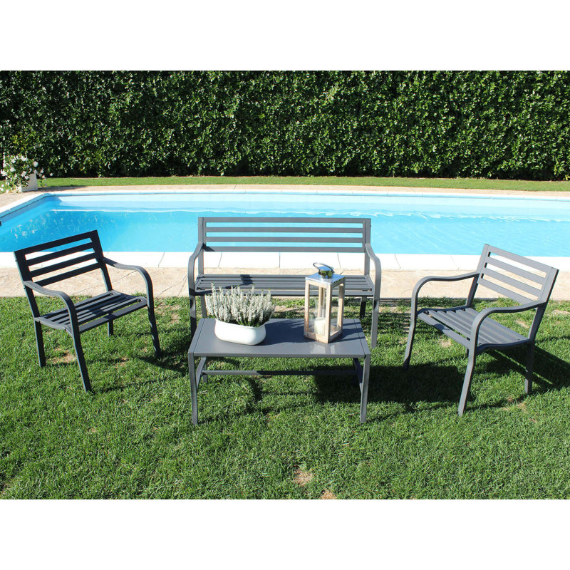 Hamund Patio Dining Armchair, Grey