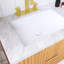 Meuble-lavabo mural simple avec comptoir en pierre frittée